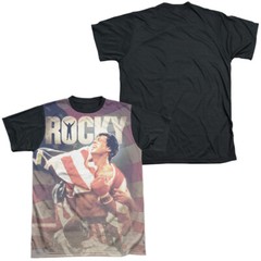 Rocky American Dreams Adult Halloween Costume T Shirt (Black Back), S-3XL