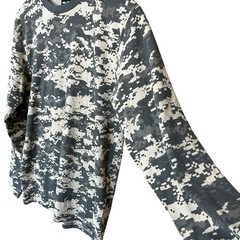 MIL-TEC Camo Long Sleeve T Shirt Adult Medium Military Tactical Woodland