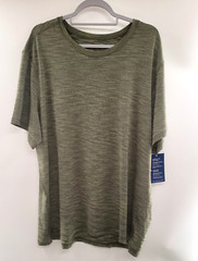 NWT 2XL Champion Double-Dry Anti-Odor Small Logo Performance T Shirt Olive Green