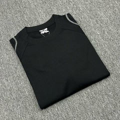 Mertra Raglan Sleeve Oversized T-Shirt with Seam Line Embroidered Logo