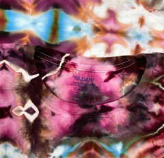 Handmade Ice Tie Dye T-Shirt XL Mens Womens Soft Cotton Glitch