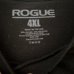 Rogue Fitness Shirt Mens 4XL Black Short Sleeve Gym Workout Training USA Made
