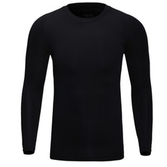 Men Sport Long Sleeve Underwear Johns Winter Thin Basic Crew Top Shirt No Plush