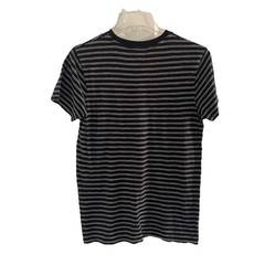 vans off the wall medium black tshirt stripped white soft material