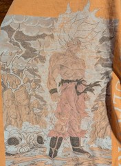Dragon Ball Z Capsule Corp Orange Faded Graphic T-Shirt Men’s Size XL