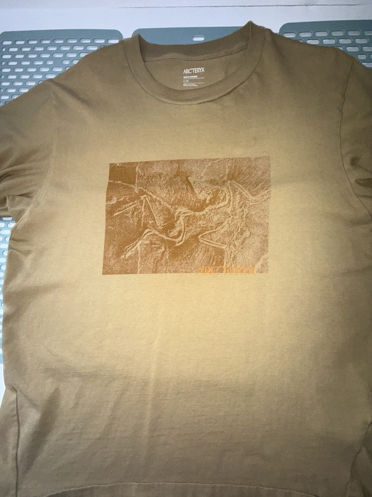 Arc’teryx Graphic Logo Crew Neck Short Sleeve T-Shirt L Brown