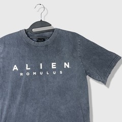 Alien Romulus T Shirt Mens Small Gray Acid Wash Movie Promo Graphic Tee