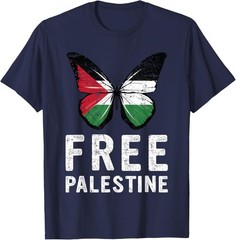 Free Palestine Flag Arabic Support I stand with Palestine Unisex T-Shirt