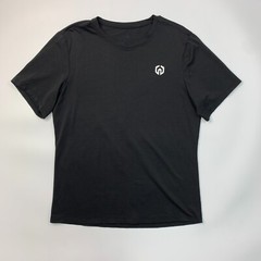 Neleus Textured T Shirt Mens L Large Black Short Sleeve Gym Workout Training Tee
