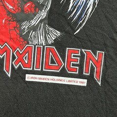 Iron Maiden Purgatory 1981 President Exclusive Mens Shirt Large Black Sleveless