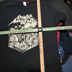 Savage Master Band T Shirt 2XL Black Metal Tour Tee Burning Leather Graphic