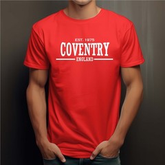 Mens 50th Birthday T Shirt City Of Birth COVENTRY any Place Year 30th 60th 40th