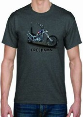 Adult DryBlend® T-Shirt – ( FREEDAMN – AMERICAN PRIDE / BIKER / CHOPPER)