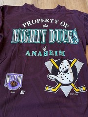 Vintage Starter Mighty Ducks T Shirt Size Large