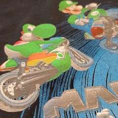 Vintage 2008 Nintendo Mario Kart Wii Graphic TShirt Excellent 16×21 Youth Small