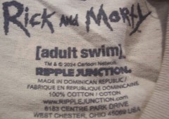 RICK & MORTY Cartoon Network Adult Swim T-Shirt MENS LARGE NEW w/ TAG