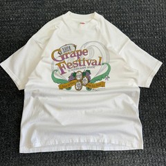 Vintage Lodi Grape Festival T Shirt Wine California XL White Fruit of the Loom