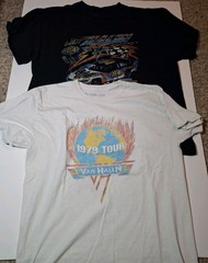 13 Pc Classic Rock Distressed Thrashed Workwear Tees AC/DC Def Leppard Van Halen
