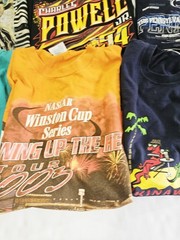 Vintage Lot Of 7 T-shirts Various Sizes And Brands, Nascar, Jason Adlean, NCAA
