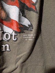VTG 1989 3D Emblem POW MIA We Have Not Forgotten Graphic T Shirt Mens M Olive
