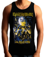 IRON MAIDEN LIVE AFTER DEATH Heavy Metal Band Black Tank Top