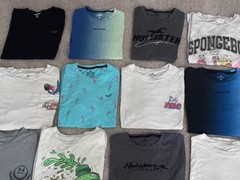 Hollister Brand, Men’s Tee Shirts, Sz Small Clothing, Short Sleeve Bundle