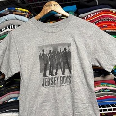 Jersey Boys the story of Frankie valli & the four seasons grey t-shirt