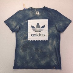 Adidas Casual Crew Neck Short Sleeve Graphic T Shirt Mens Size Large L Tie Dye