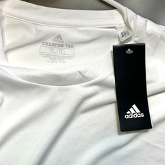 Adidas Creator Tee Short Sleeve Shirt Men’s White Blank Climalite XL