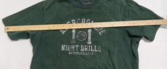 Vintage Abercrombie & Fitch Faded Green T Shirt XXL Night Drills Graphic Y2K