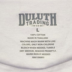 Duluth Trading Co Tank Top T Shirt Mens Large White 2 Pack 100% Cotton Tagless