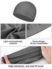 6 Pcs Cooling Skull Cap Sweat Wicking Cap Hard Hat Liner for Sports Cycling