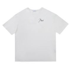 RHUDE Men Art patter High Quality Leisure Cotton Short Sleeve T-Shirt Polo M-2XL