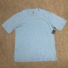 Johnnie-O Surf Wagon Short Sleeve Crew T-Shirt Mens Size Medium Malibu Blue NWT