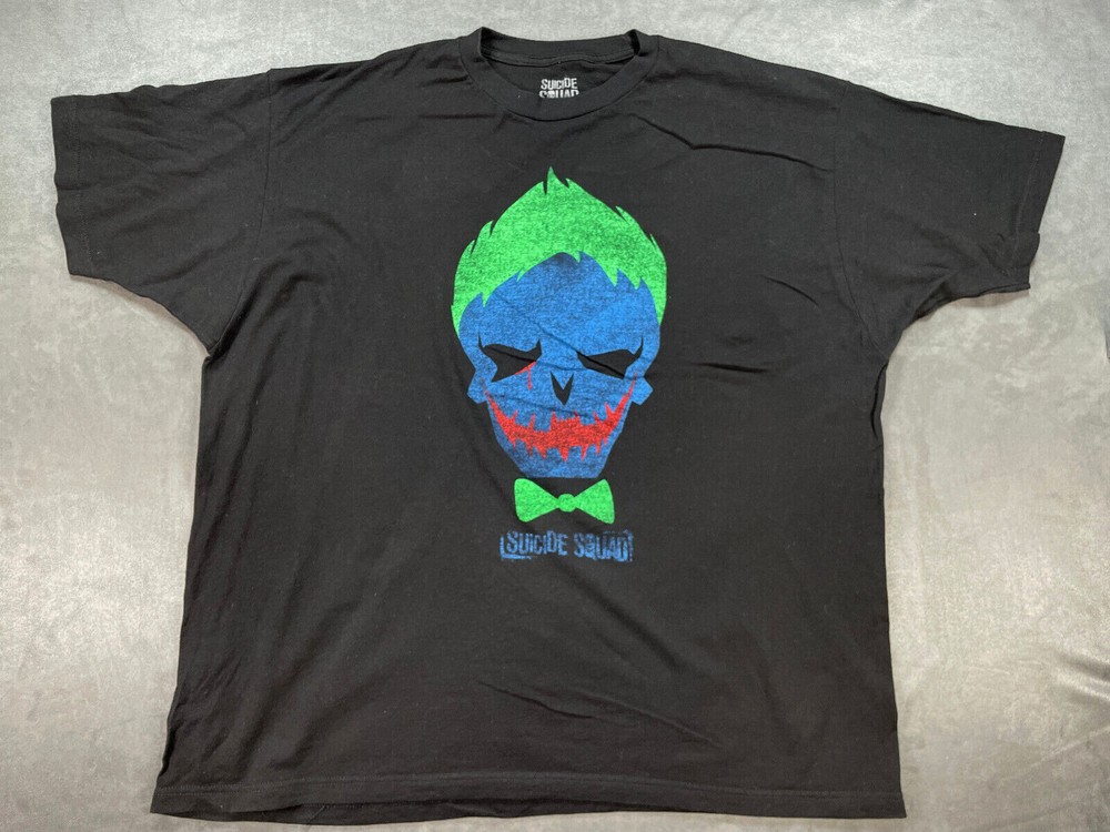 Suicide Squad DC Comics Universal Black 2XL Shirt The Joker Harley Quinn