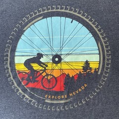 State Of Mine Explore Nevada Short Sleeve Blue Cycling T-Shirt XL