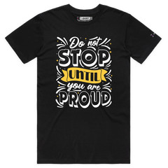 VOICEART Do Not Stop Motivational Lifestyle T-Shirt with Premium Quality Graphic