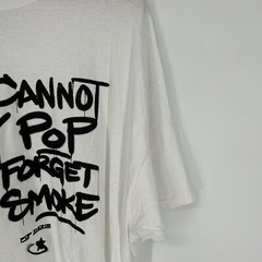 Pop Smoke Shirt Mens 2XL XXL White Short Sleeve Graphic Rap Tee Hip Hop Music