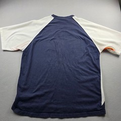 NFL Team Apparel Chicago Bears Shirt Mens Navy Blue White Orange Colorblock XL