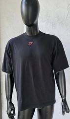 Gymshark Men’s Sets ‘n’ Reps Graphic T-Shirt Black Oversized Medium