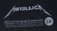 Metallica MASTER OF PUPPETS Bleach Wash t-shirt LARGE 2015 Bravado