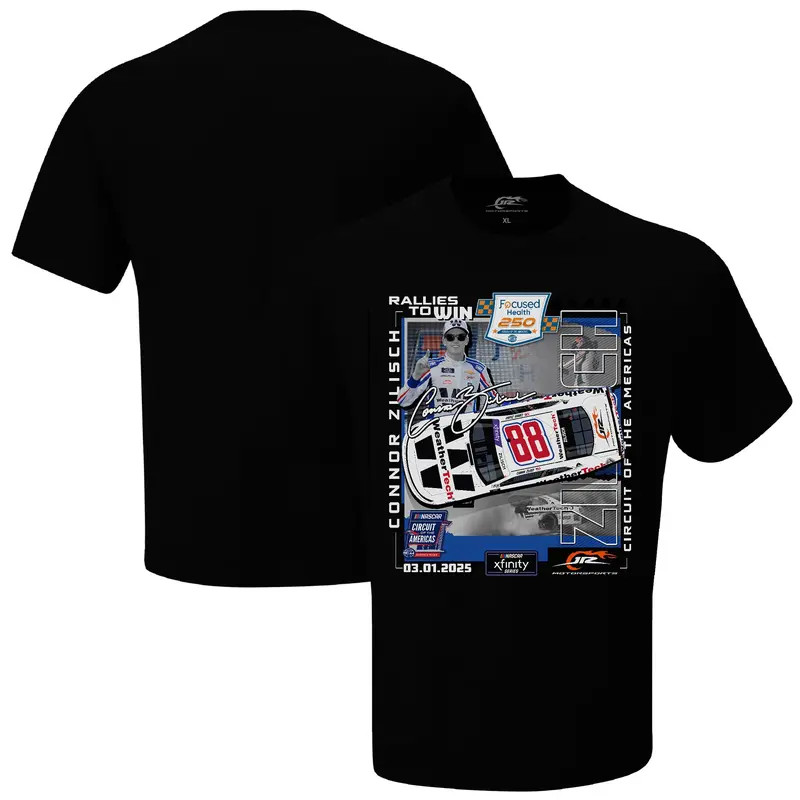 Connor Zilisch NASCAR Race Winner T-Shirt Checkered Flag Sports Graphic Tee
