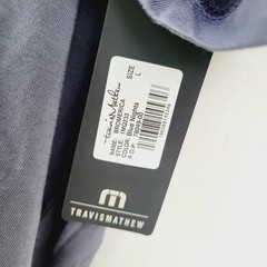 NWT Travis Mathew T-Shirt Mens Blue Bromerica Graphic Tee Size Large