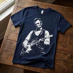 President Abraham Lincoln Playing Guitar Abe Lincoln Design T-Shirt TA79