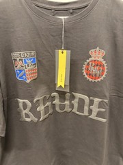 Rhude Cote D’Azur Crest Graphic Print Men’s Black Cotton T-Shirt XL