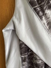 Habit Solar Factor Mens Sz M Long Sleeve UPF 40 Shirt Gray White Fishing