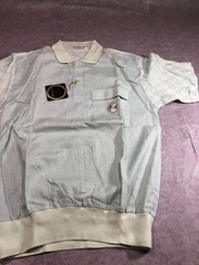 Polo Shirt, ligth green with fitted waist and chest pocket, size M