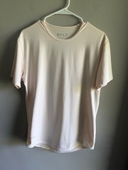 BYLT Drop Cut Lux Peach/Light Pink Short Sleeve T Shirt Mens M