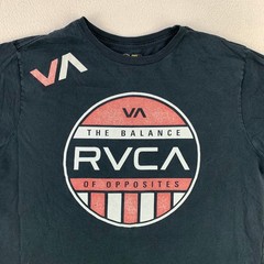 RVCA T-Shirt Men Medium Black Artist Network Program Graphic Tee Skater Casual