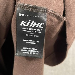 Kuhl Kommando Crew Shirt Mens XXL Brown Wildfibre Long Sleeve Outdoors Hiking